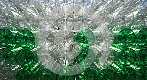Recycled Plastic Bottle Wall