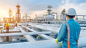 Industrial Worker at Refinery