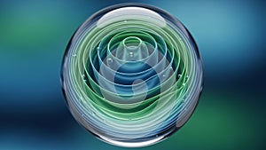 Image showcasing a complex symmetrical 3D structure resembling a