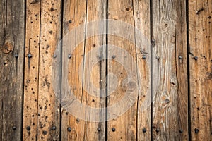 Old wooden boards structure