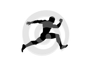 Action silhouette photo