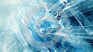 Blue Abstract Computer Screen Display