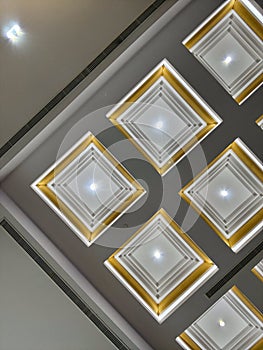 Ceiling With Embedded Lights photo
