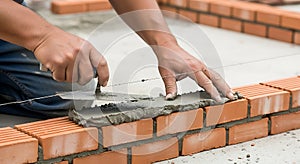 Bricklaying in Progress