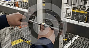 AI-Generated Metal Gate Lock