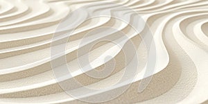 Beige and White Wavy Sand Dune Texture Pattern image