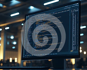 A Computer Screen Displaying Lines Of Programming Code Clearly