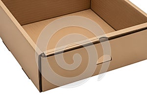Empty brown cardboard box