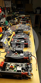 Variety of Electronic Components on Table