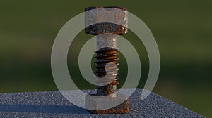 Rusty Metal Screw