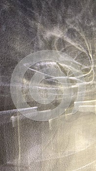 a textured wall, painted gray