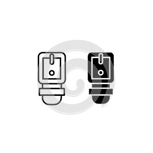 Roll-On Deodorant Icon Set