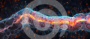 Histochemical visualization of postsynaptic el