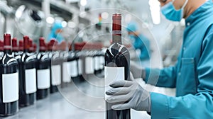 AI-Generated Wine Bottling