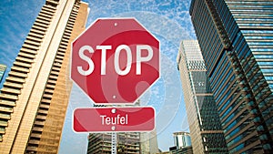 Signposts the direct way to God versus Devil