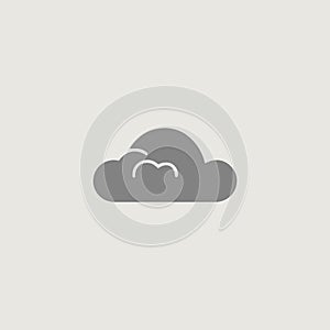 image of a simple and stylish logo that symbolically uses clouds