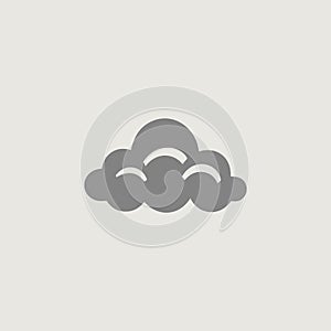 image of a simple and stylish logo that symbolically uses clouds