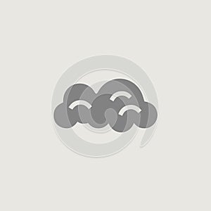 image of a simple and stylish logo that symbolically uses clouds