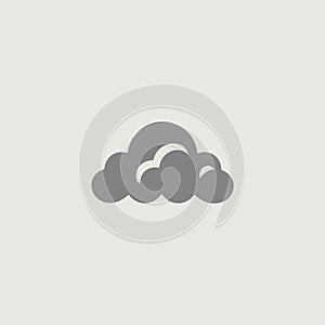 image of a simple and stylish logo that symbolically uses clouds