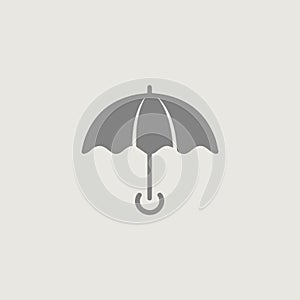 image of a simple and stylish logo that symbolically uses an umbrella