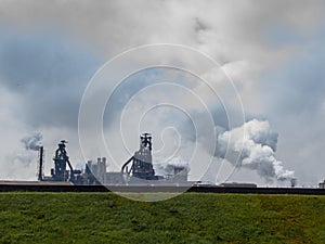 Image of the site of Tata Steel formerly Corus in the Netherlands.