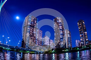 Image of skyscrapers of Chuo-ku,Tokyo