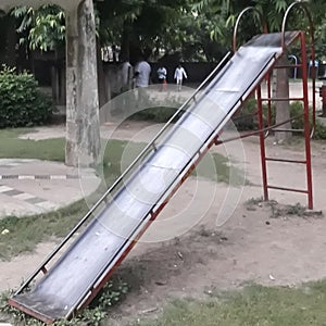 Image of slides in a park