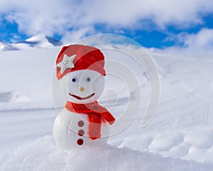 Image of a snowman. Handiwork