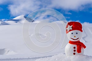 Image of a snowman. Handiwork