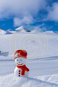 Image of a snowman. Handiwork