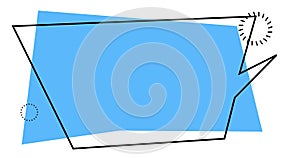 Image of a speech bubble with a blue background