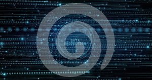 Image of spots over data processing