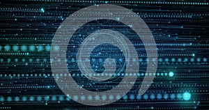 Image of spots over data processing