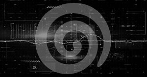 Image of spots over data processing