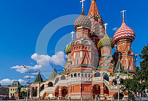 An image of St. Basil`s Cathedral, Red Square, Moscow, Russia.