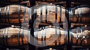 Image of a stack of beer barrels