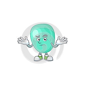 An image of staphylococcus aureus in grinning mascot cartoon style