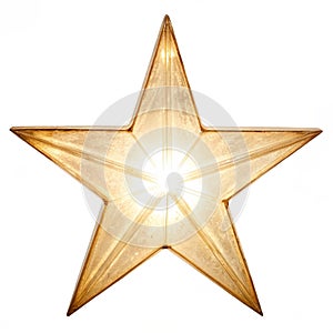 Star isolated on white background