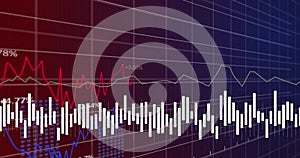 Image of statistics and financial data processing over grid