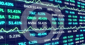 Image of stock exchange financial data processing