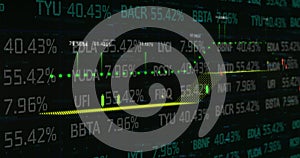 Image of stock exchange and financial data processing