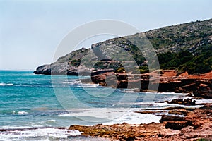 Image of the stony coast of oropesa photo