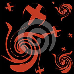 Outer space galaxy pattern