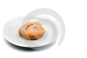 Image of a sweet snack on a white plate