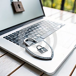 Data Protection isolated on white background