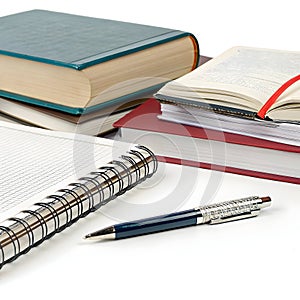 Learning education study isolated on white background