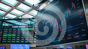 Image symbolizing the work of the stock and financial exchange