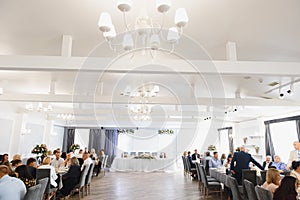 An image of tables setting at a luxury wedding hall