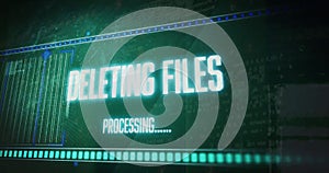 Image of text and data processing over computer servers