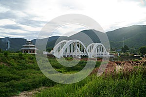 Image of The Tha Chomphu Railway Bridge or White Bridge